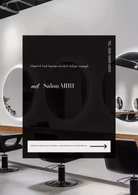 Zwarte Moderne Werving