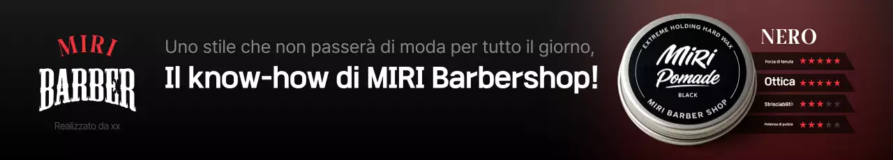 Pubblicità in stile moderno nero