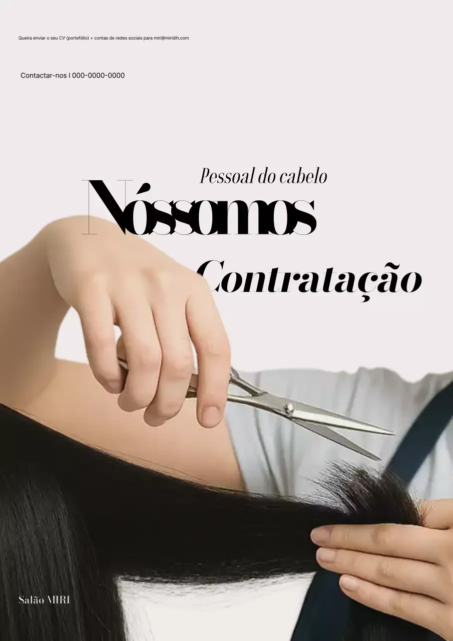 Aviso de Recrutamento da White Modern