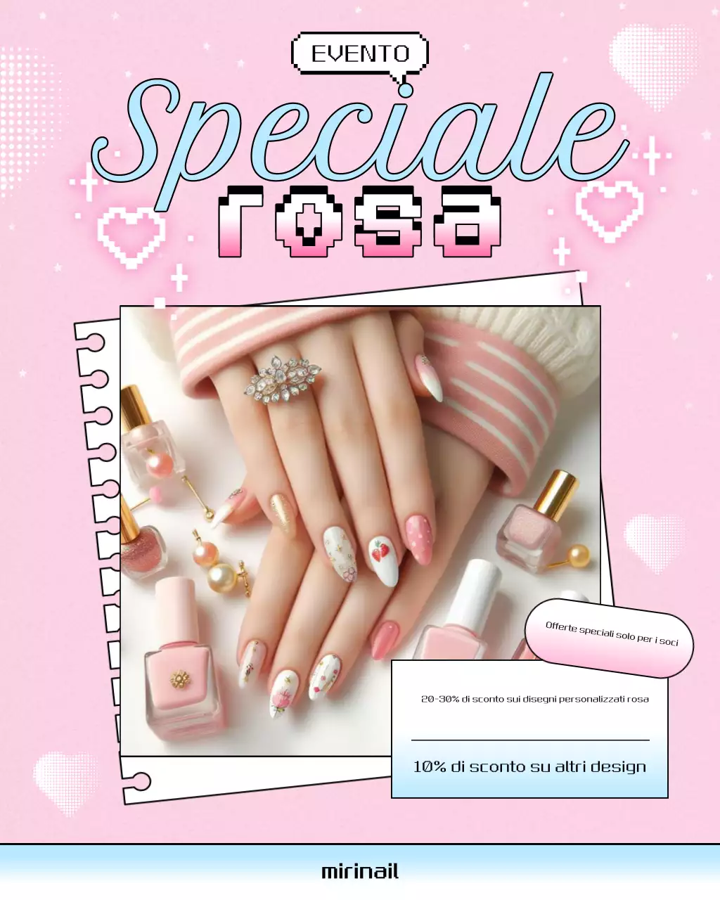 Promozione Nail Art Pink Pop