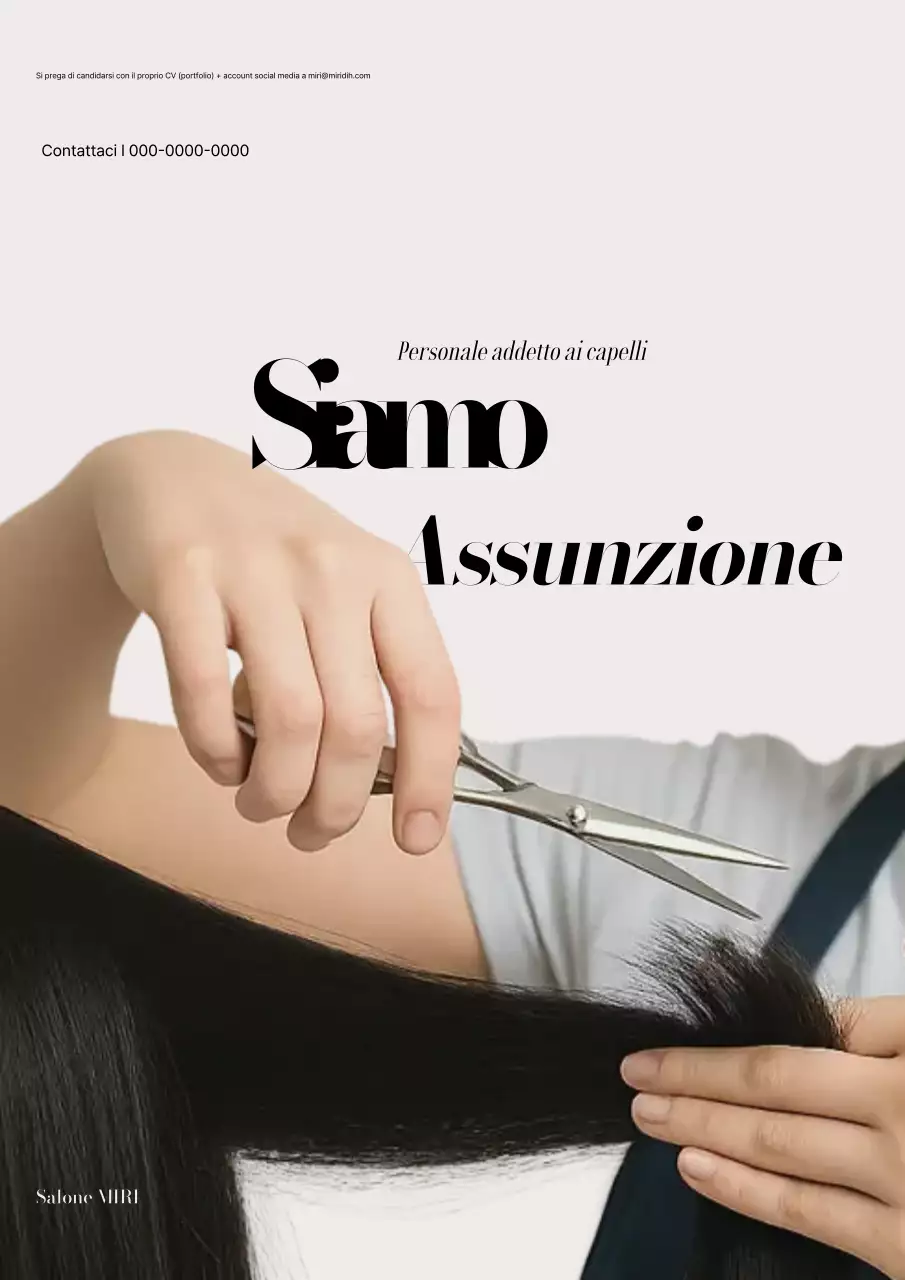 Avviso di reclutamento White Modern