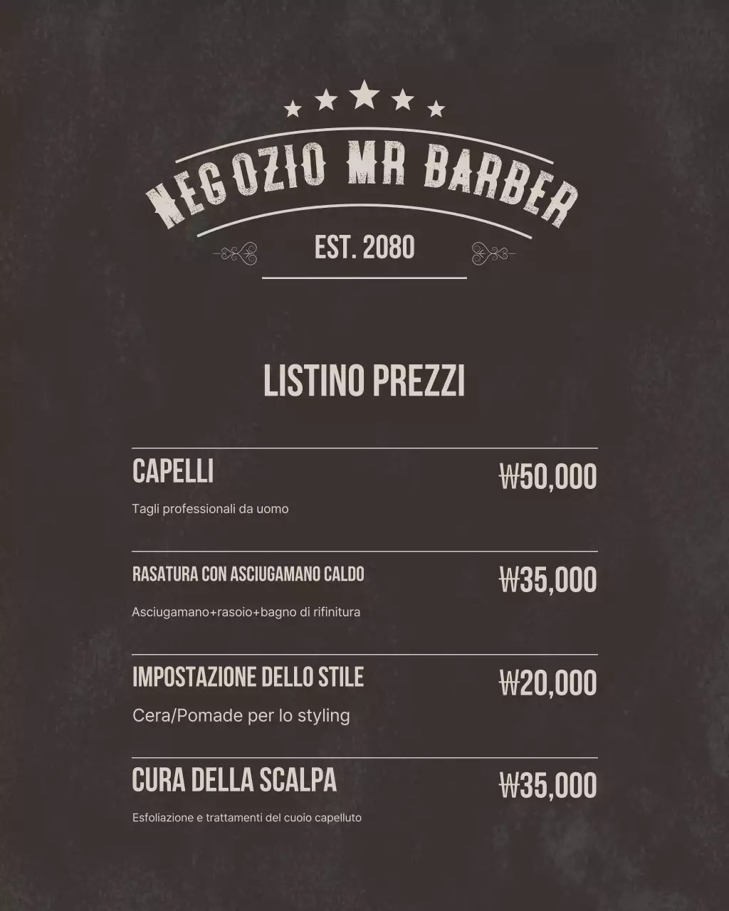 Promozione del salone di bellezza moderno Beige