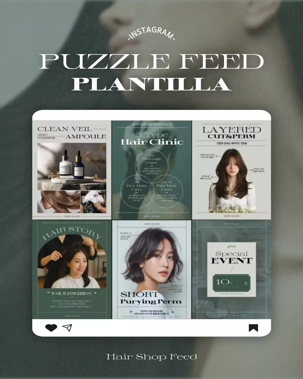 Promoción de peluquería moderna Khaki