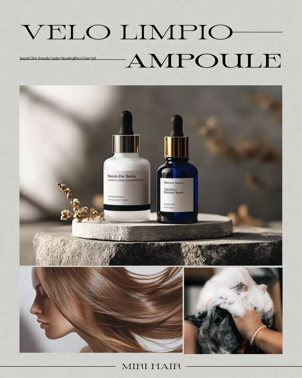 Promoción de peluquería moderna Khaki