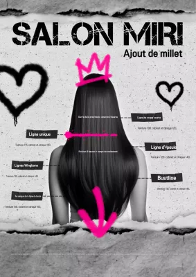 Guide des coiffures contrastées noir et blanc