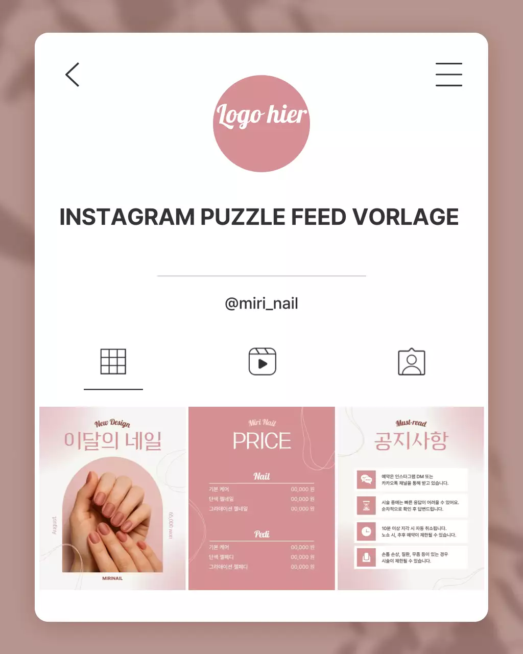 Pink Modern Nail Shop-Aktion