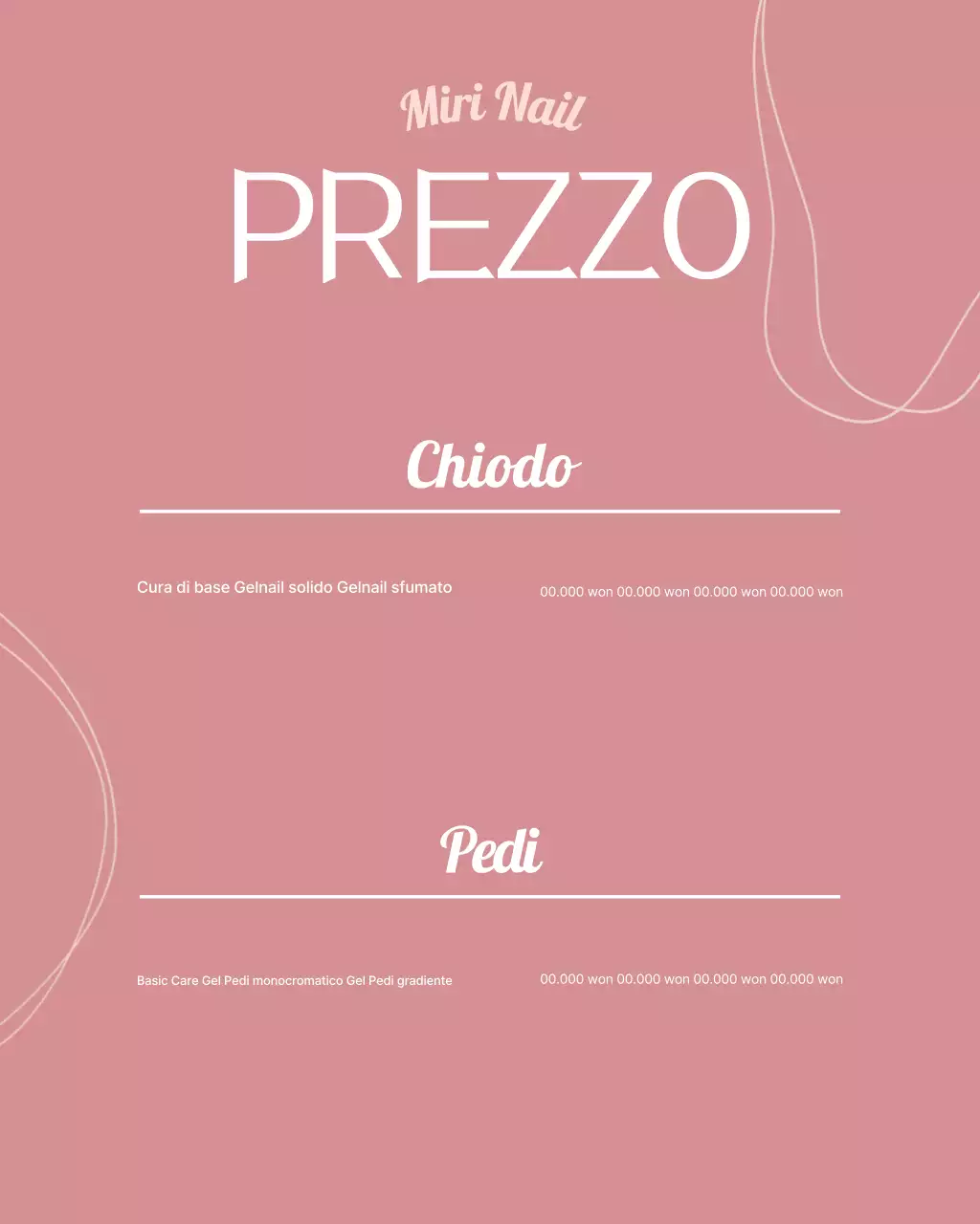 Promozione Pink Modern Nail Shop
