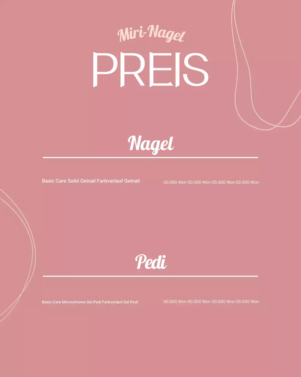 Pink Modern Nail Shop-Aktion