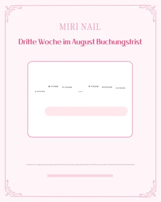 Hinweis zum Reservierungsleitfaden für Pink Clean