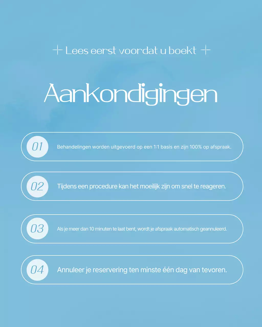 Promotie van Sky Blue Modern Nail Shop