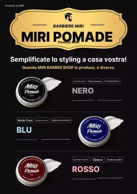 Promozione del prodotto per acconciature moderne nere