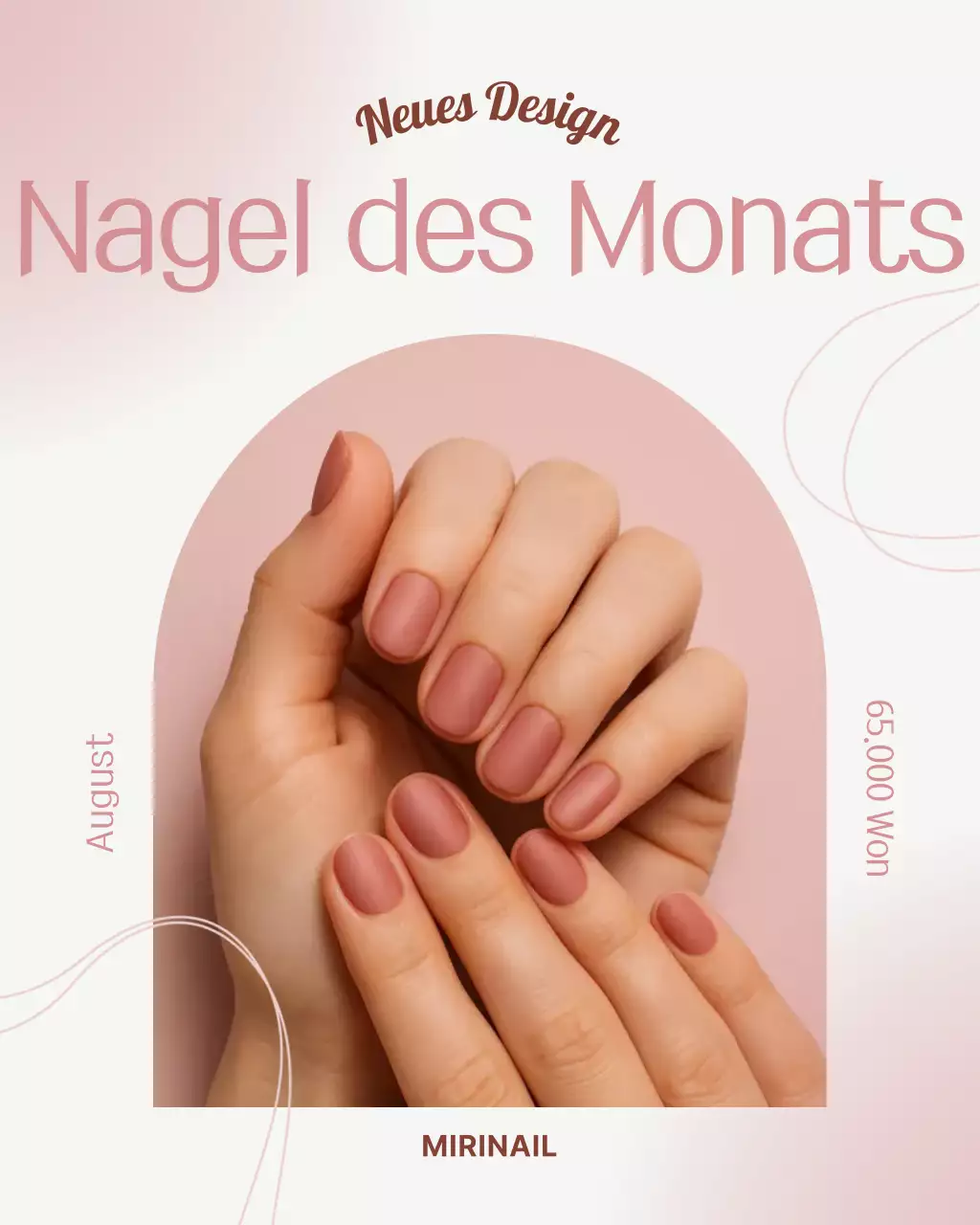 Pink Modern Nail Shop-Aktion