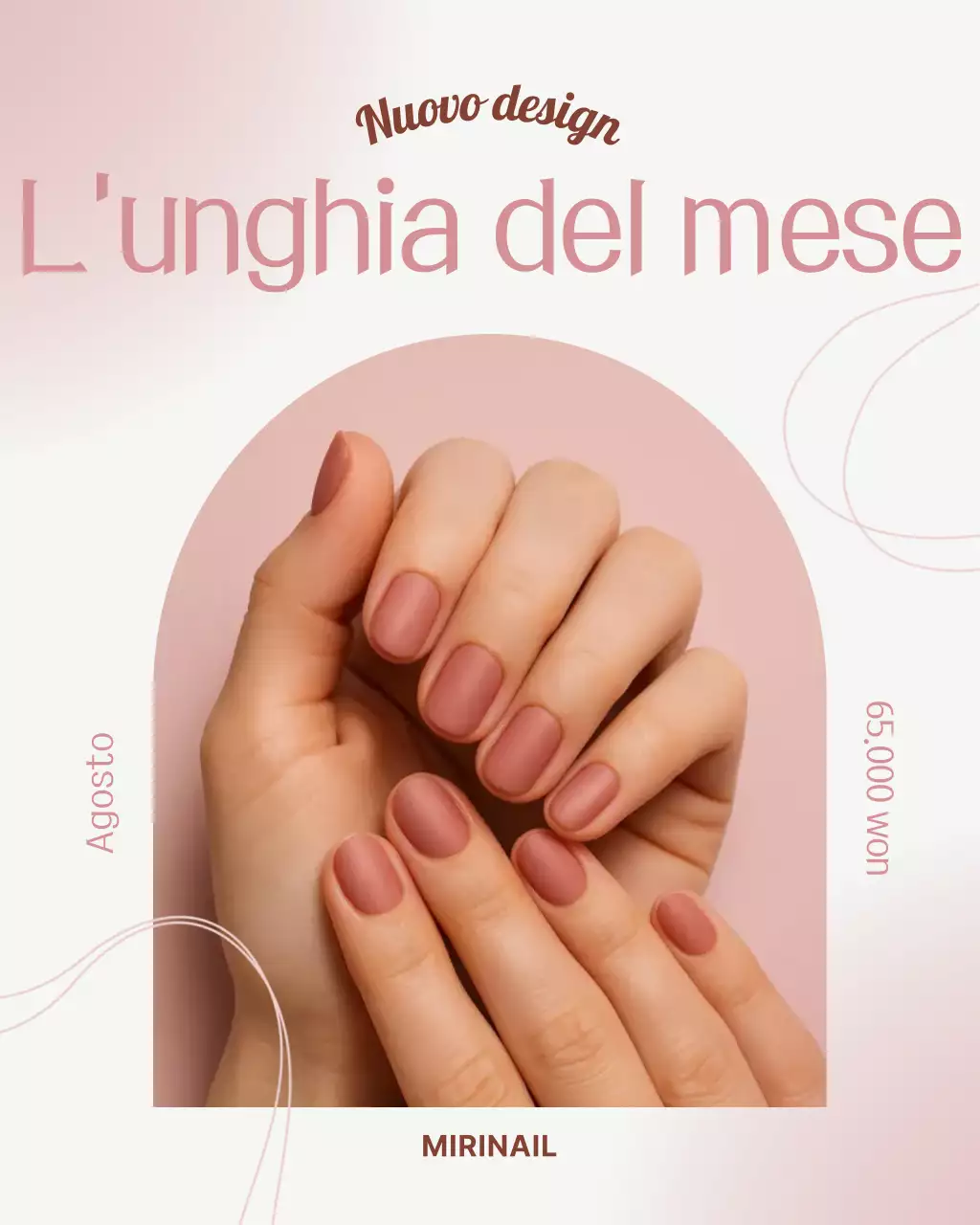 Promozione Pink Modern Nail Shop
