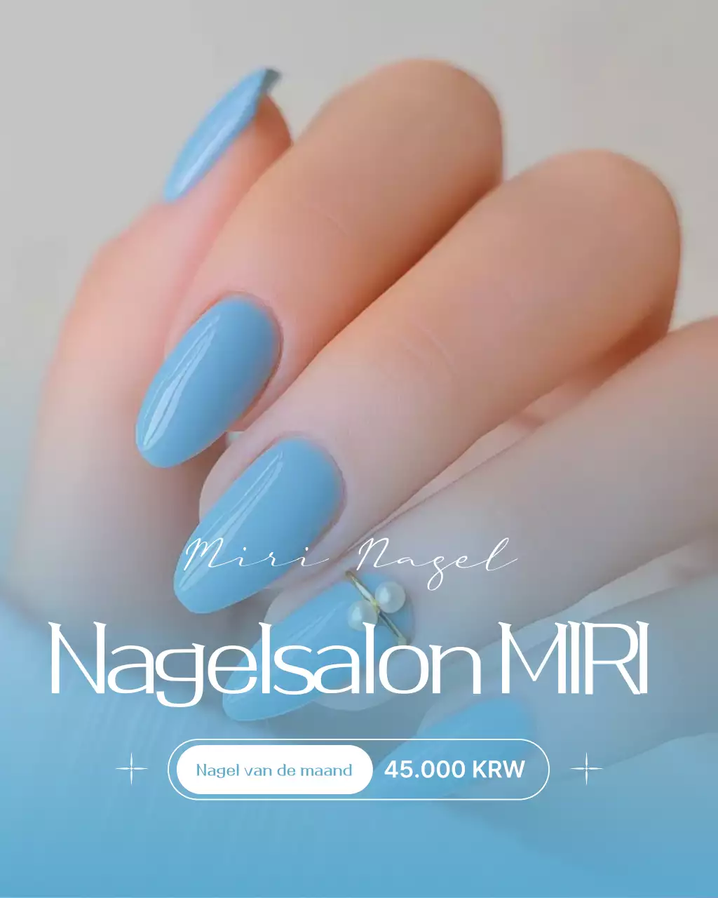 Promotie van Sky Blue Modern Nail Shop