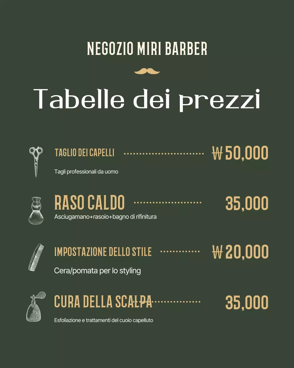 Promozione Barbershop Vintage Beige
