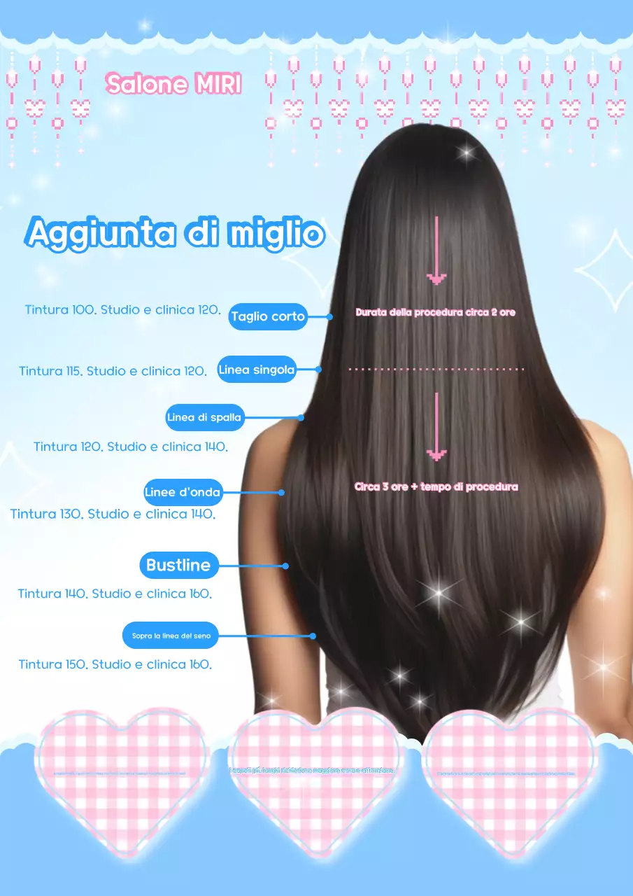 Guida al grazioso salone di bellezza color azzurro cielo