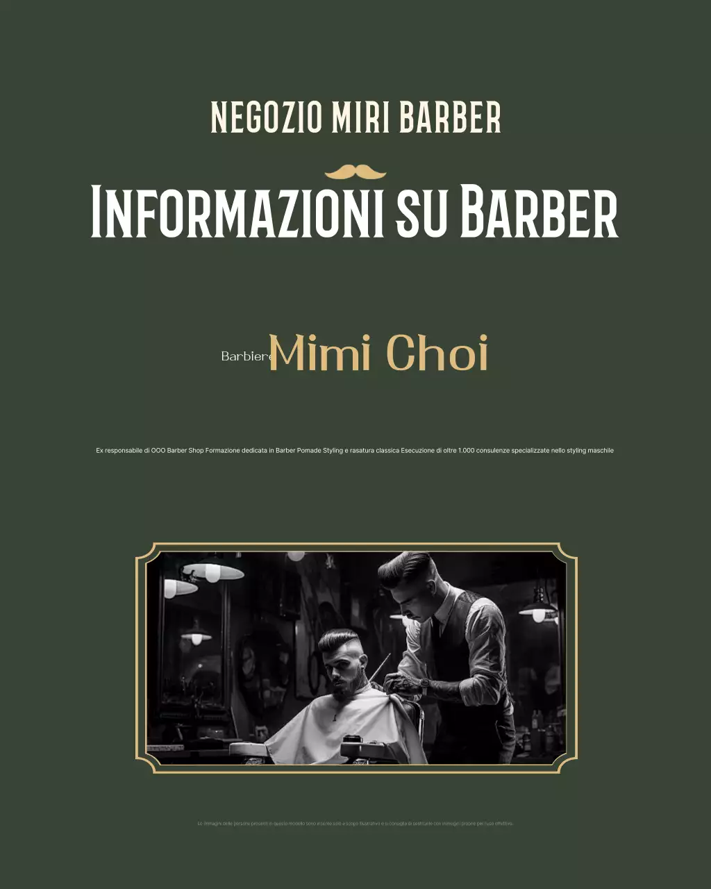Promozione Barbershop Vintage Beige
