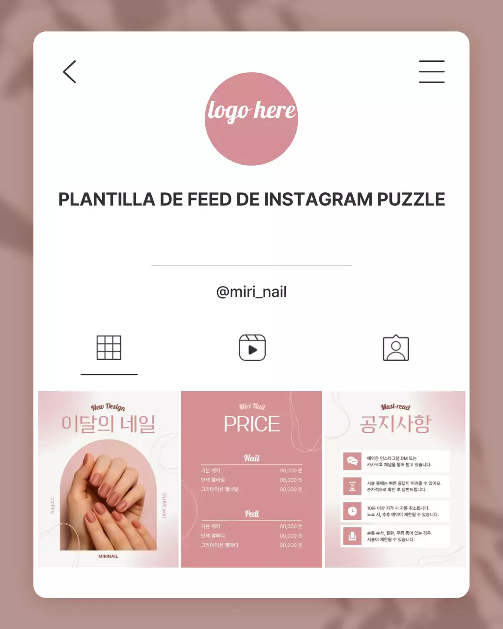 Promoción de tienda de uñas moderna rosa
