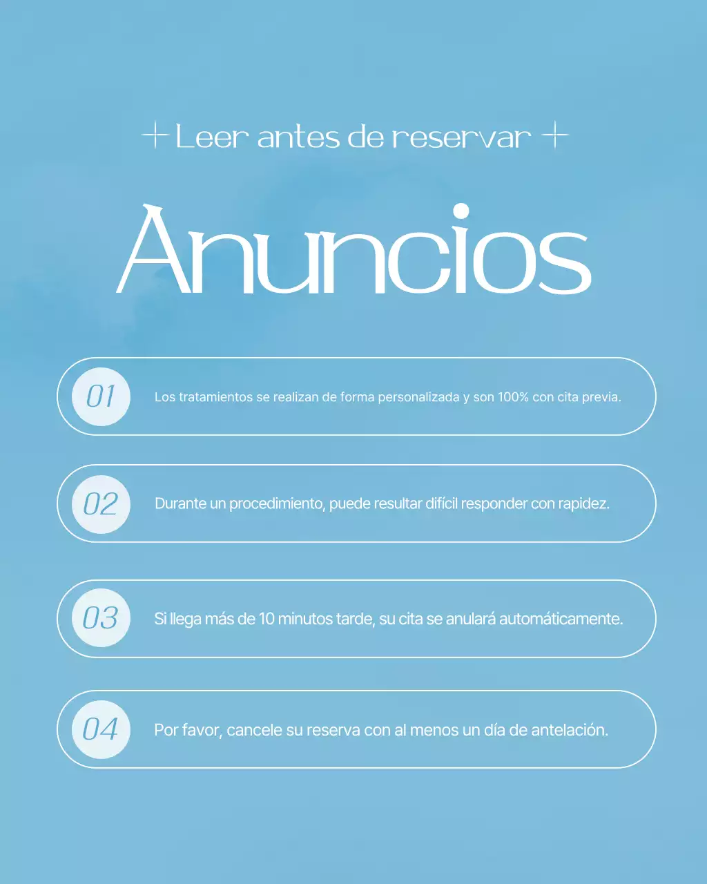 Promoción de tienda de uñas moderna Sky Blue