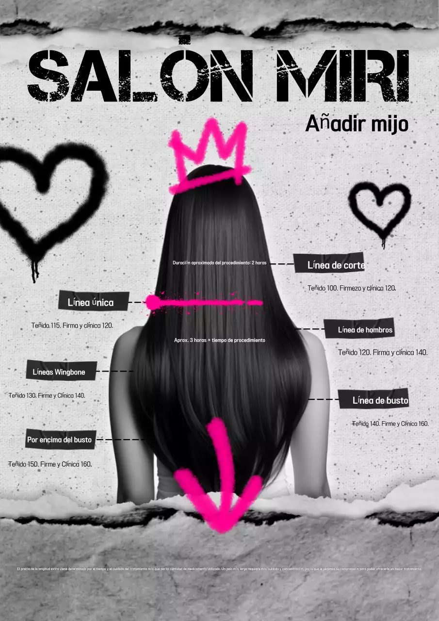 Guía de peinados en contraste en blanco y negro