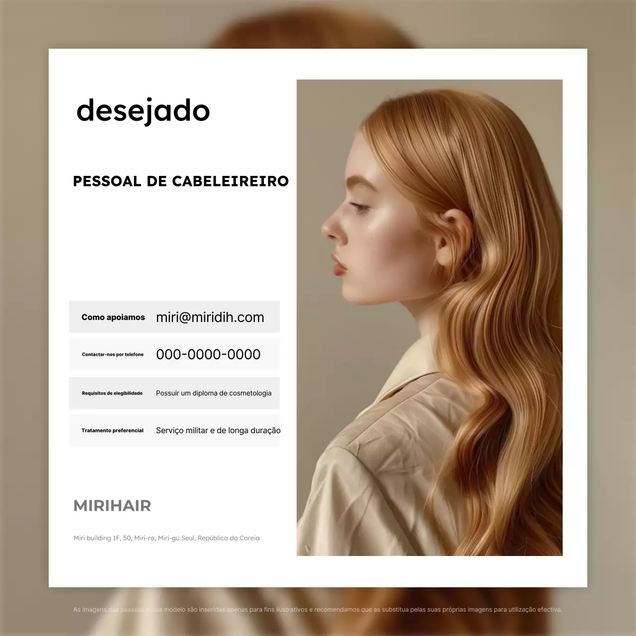 Vaga de emprego na Bege Modern Beauty