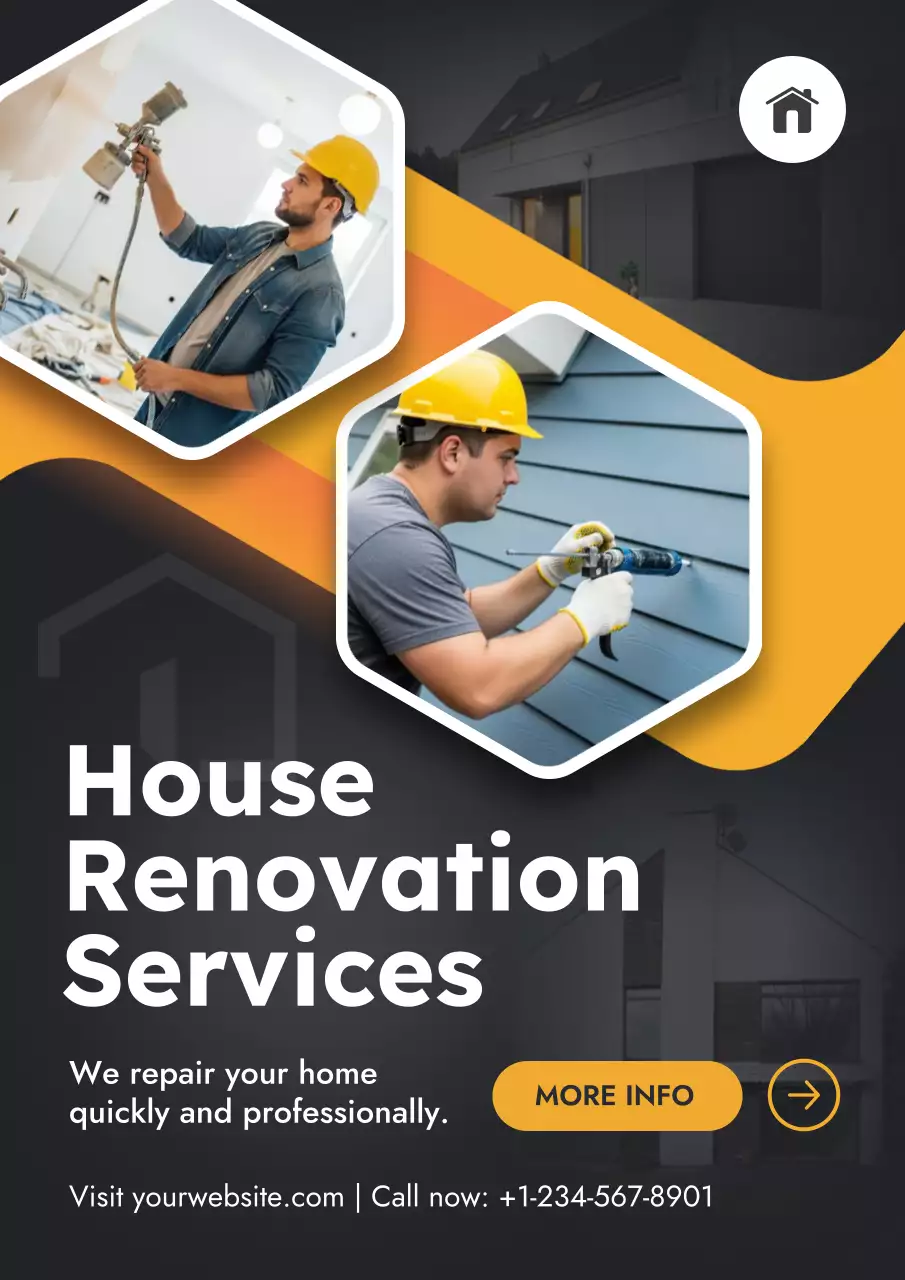 Professional Modern House Renovation Services Poster