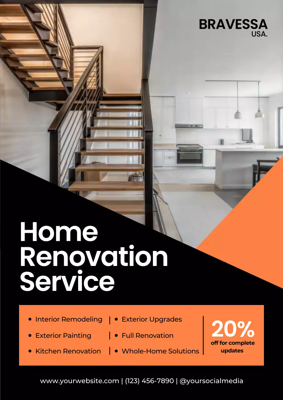 Modern Home Renovation Promotion Poster