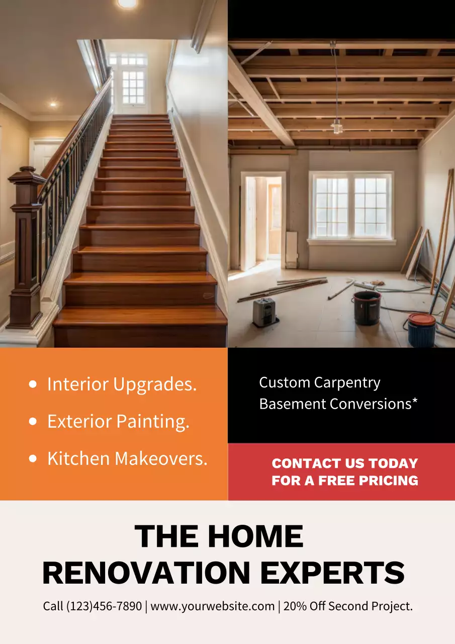Modern Home Renovation Promotion Poster