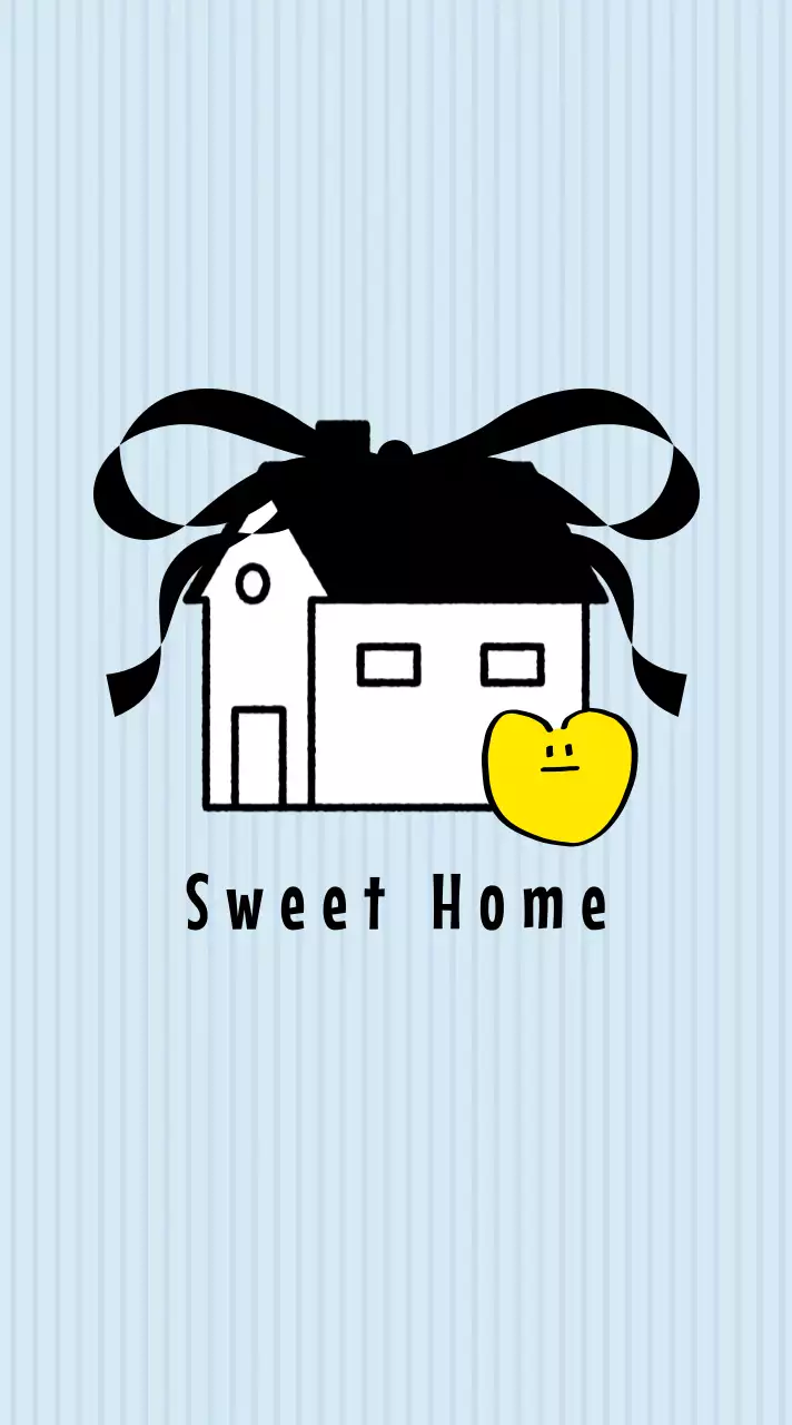 하늘색 심플 가정 포토프레임