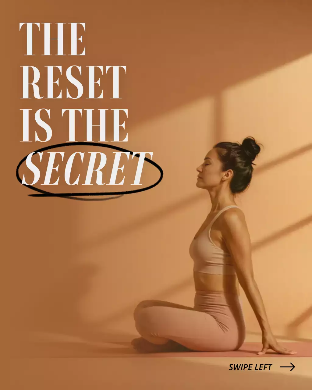 Brown and Beige Calm Labor Day Wellness and Fitness Motivational Quotes Instagram Post