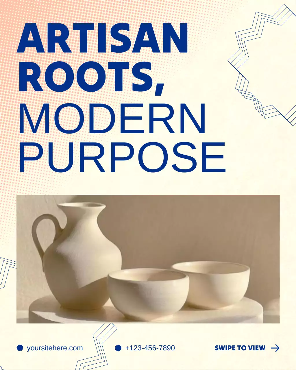 Beige and Blue Natural Labor Day Handmade Product Showcase Instagram Post