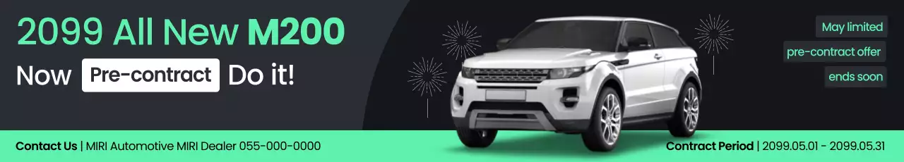 promoção de carro preto moderno