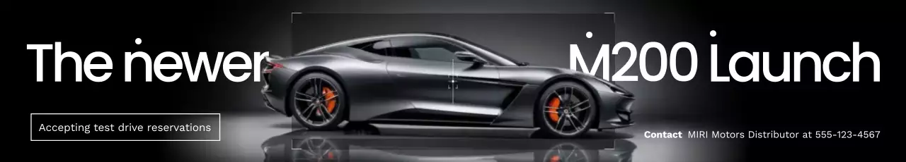 promoção de carro preto moderno