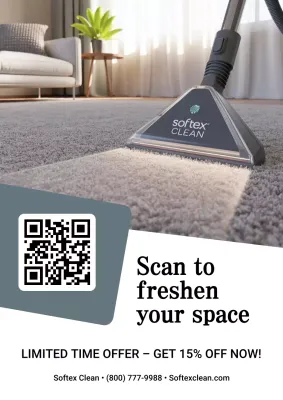 Beige Modern Cleaning Promotion Poster
