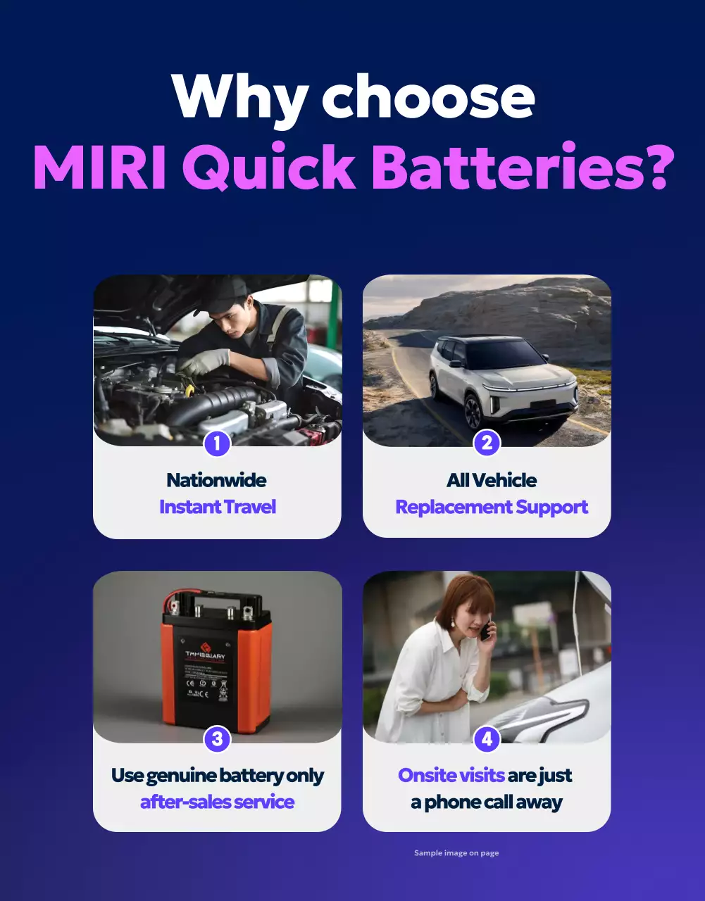 promosi otomotif modern berwarna ungu