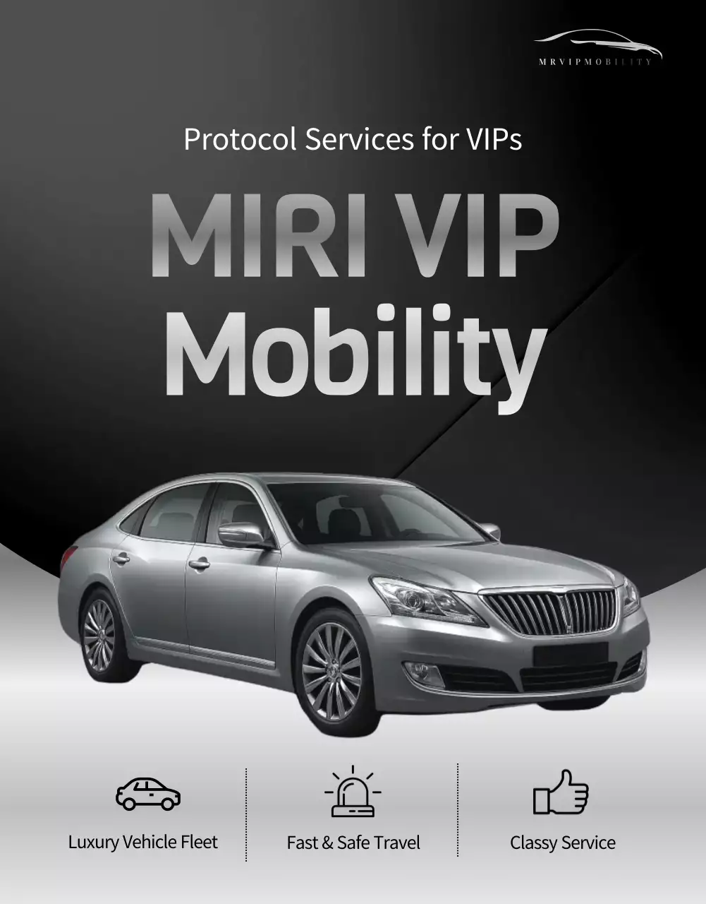 grey classy vehicle promotion