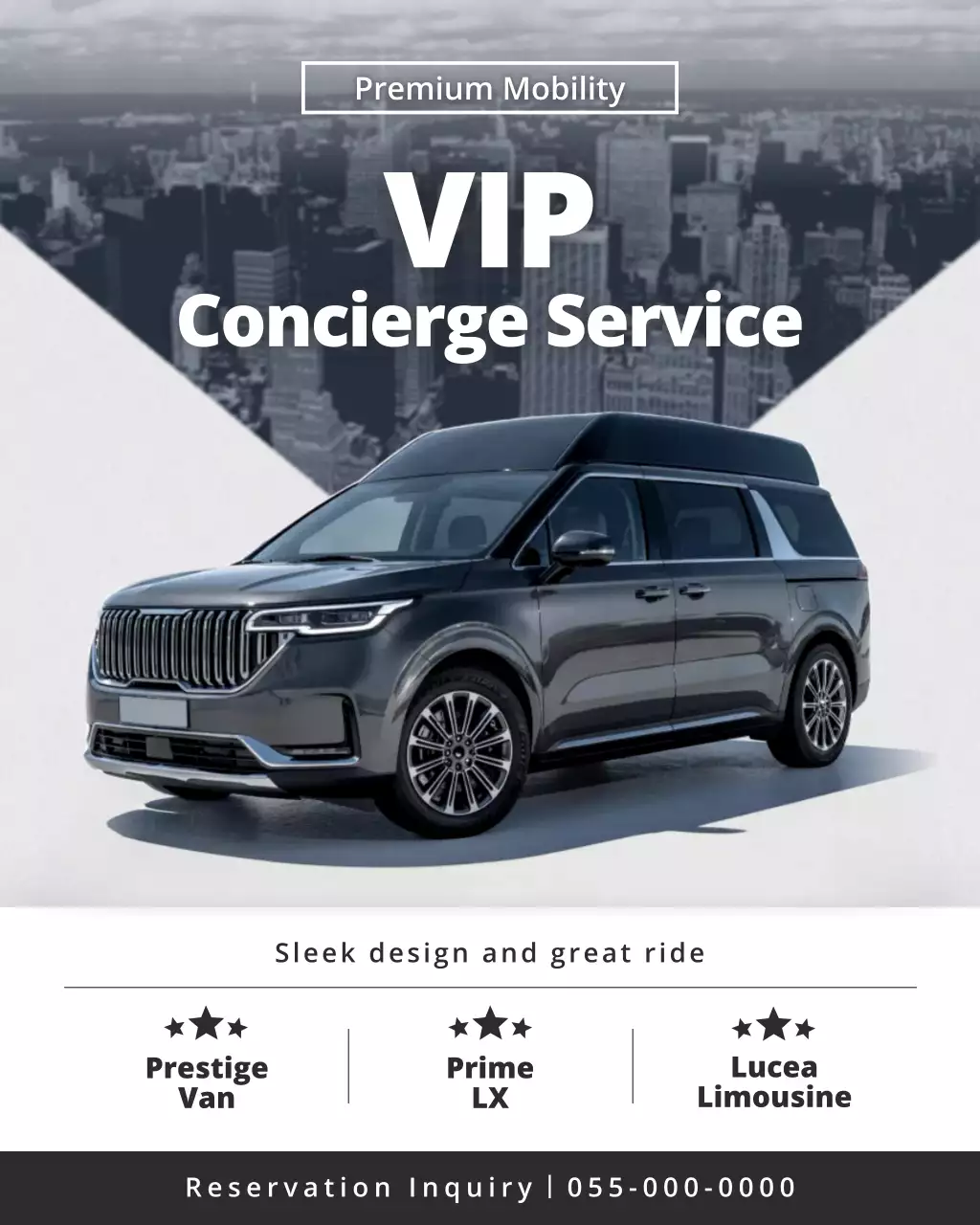promosi concierge modern abu-abu