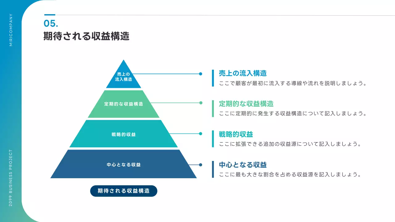 青 シンプル ビジネス 提案書