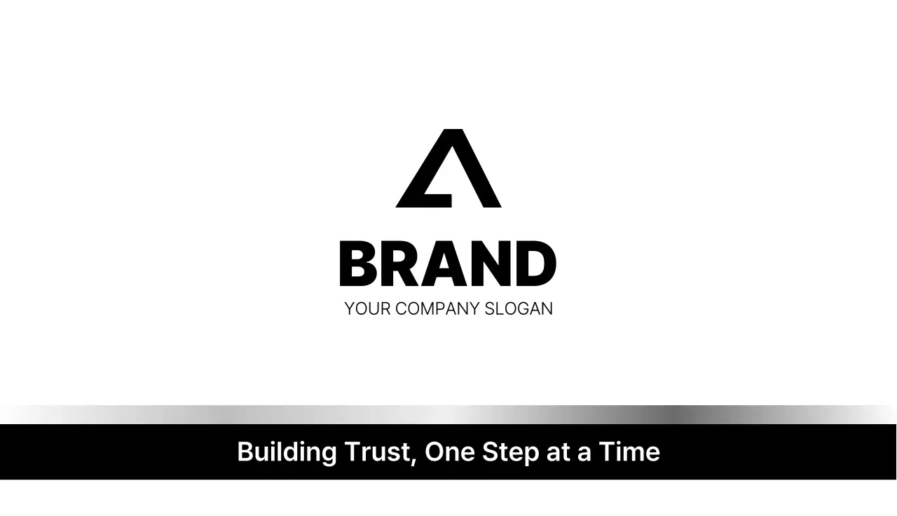 검정 흑백 모던 미니멀 회사 홍보