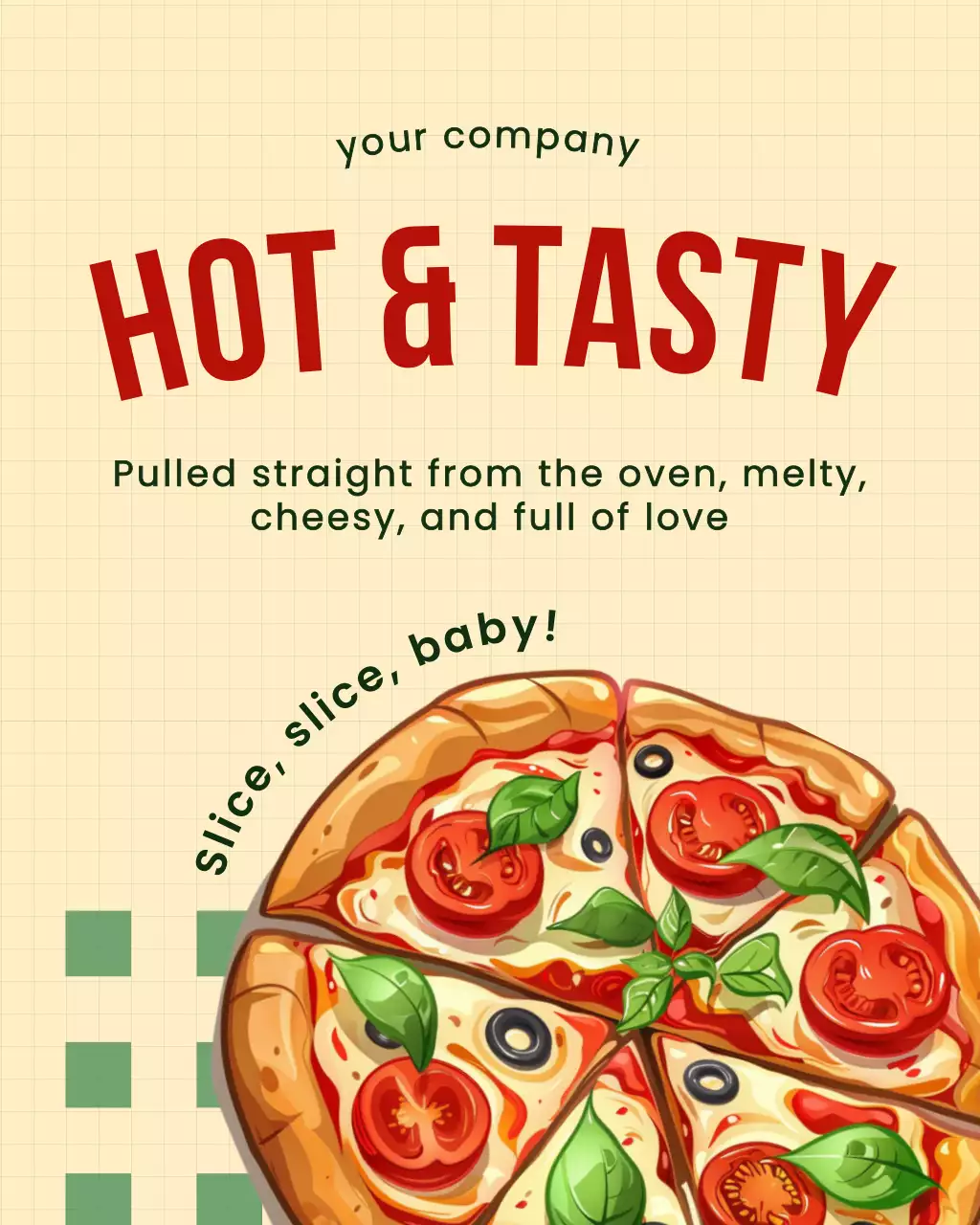 베이지 모던 음식 광고