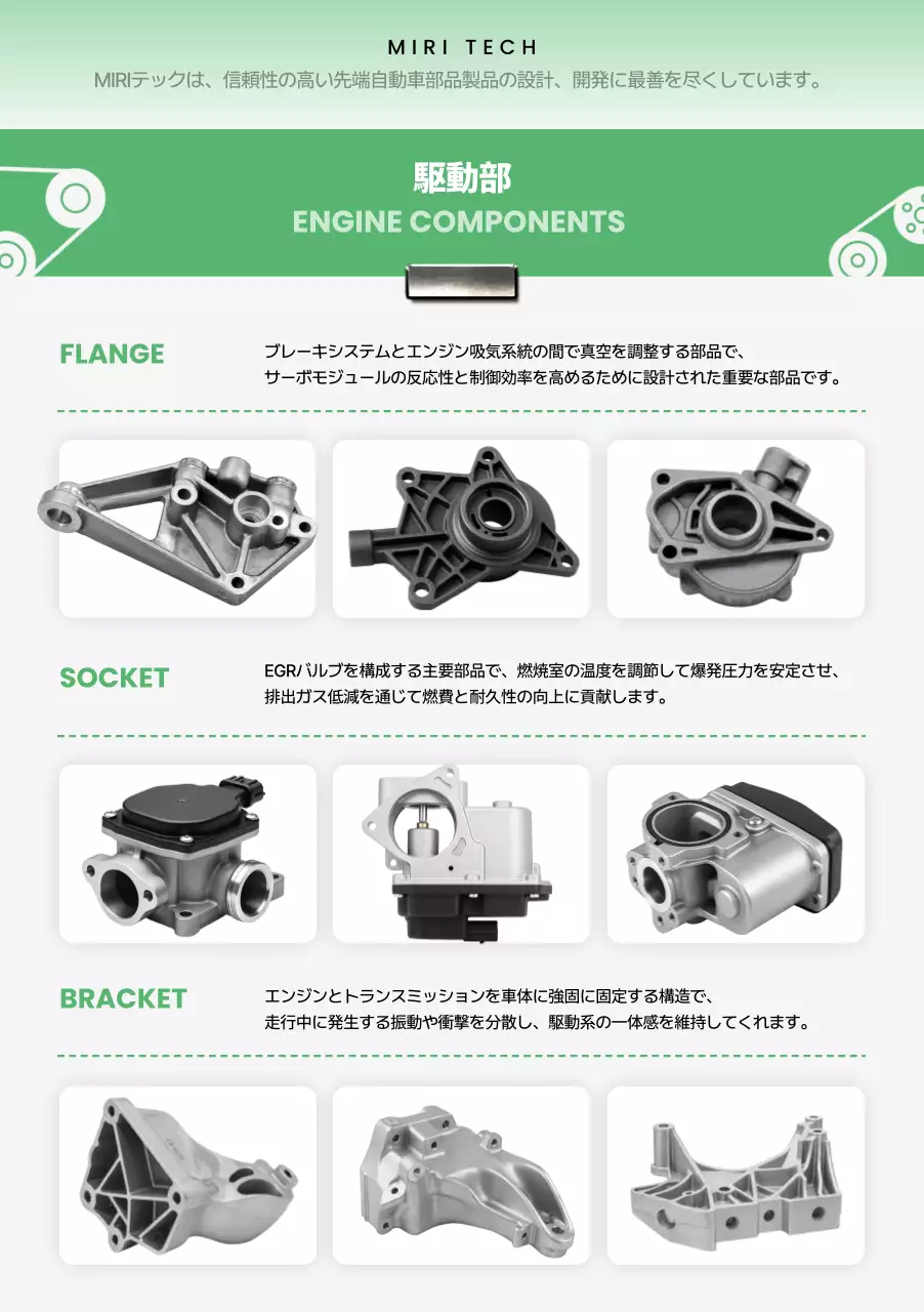 緑 シンプル 自動車 パンフレット
