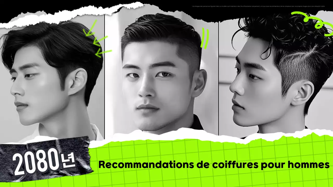 Publicité pour une coiffure verte tendance