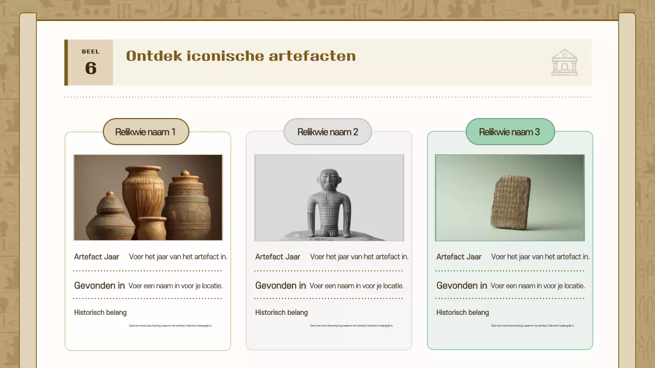 Brown Vintage Geschiedenis Tentoonstelling