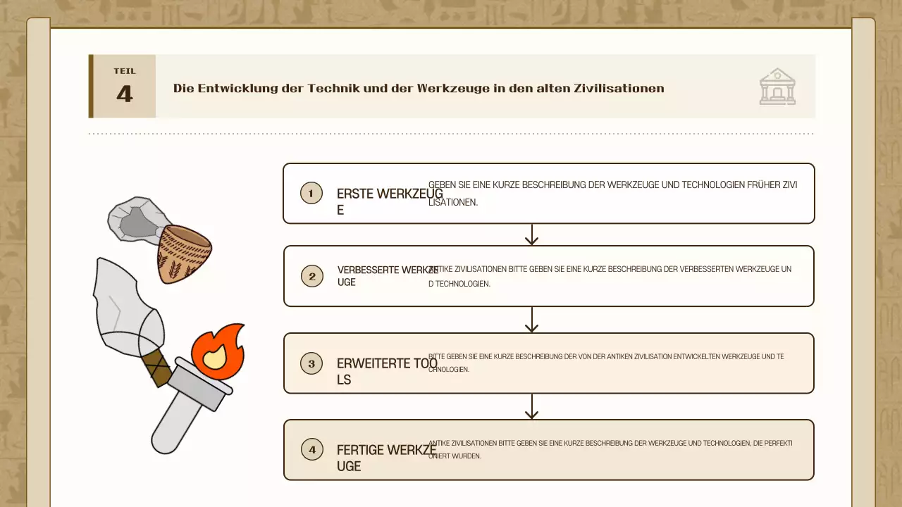 Brown Vintage Geschichtsausstellung