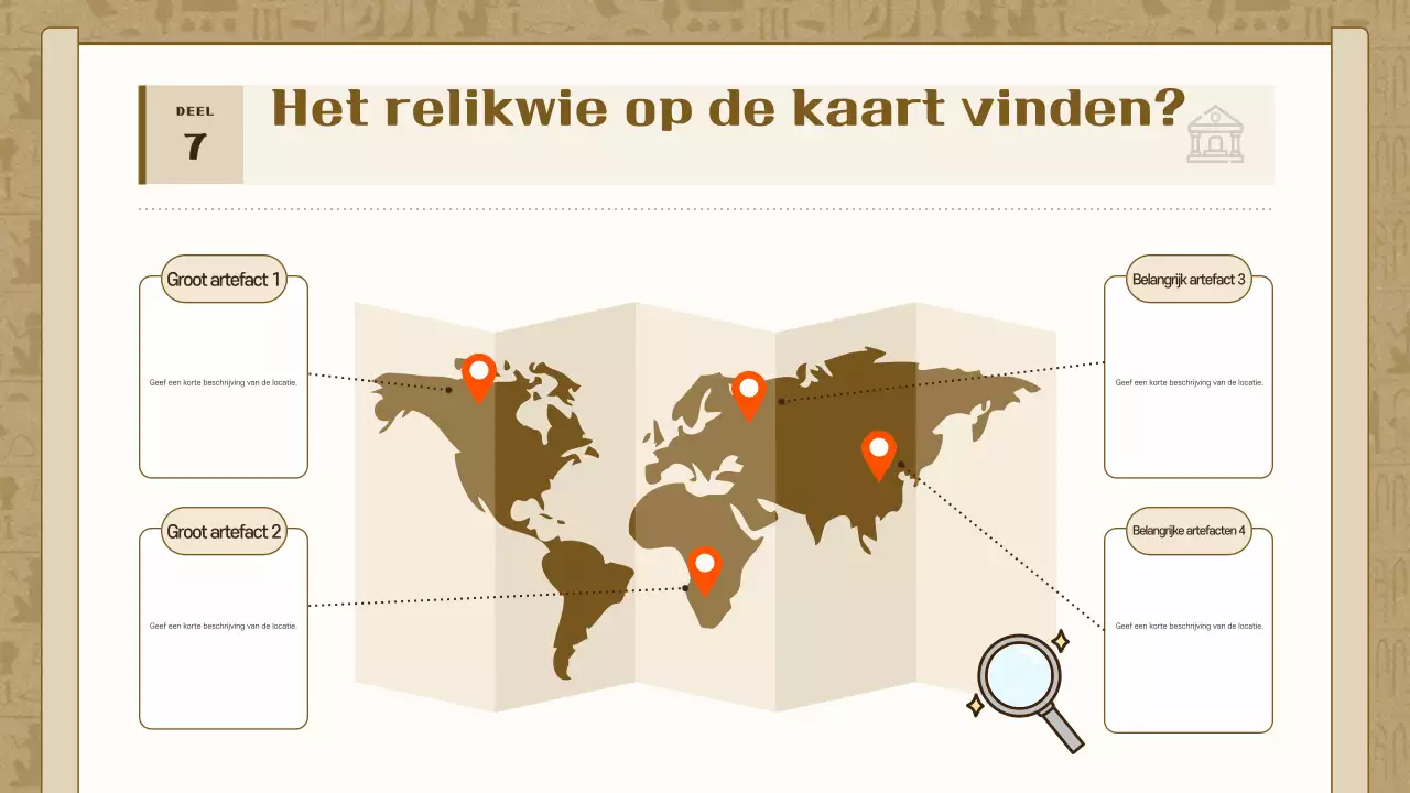 Brown Vintage Geschiedenis Tentoonstelling