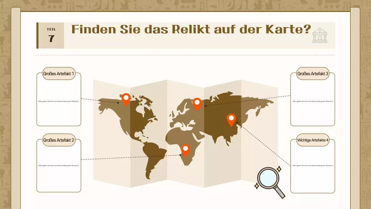 Brown Vintage Geschichtsausstellung