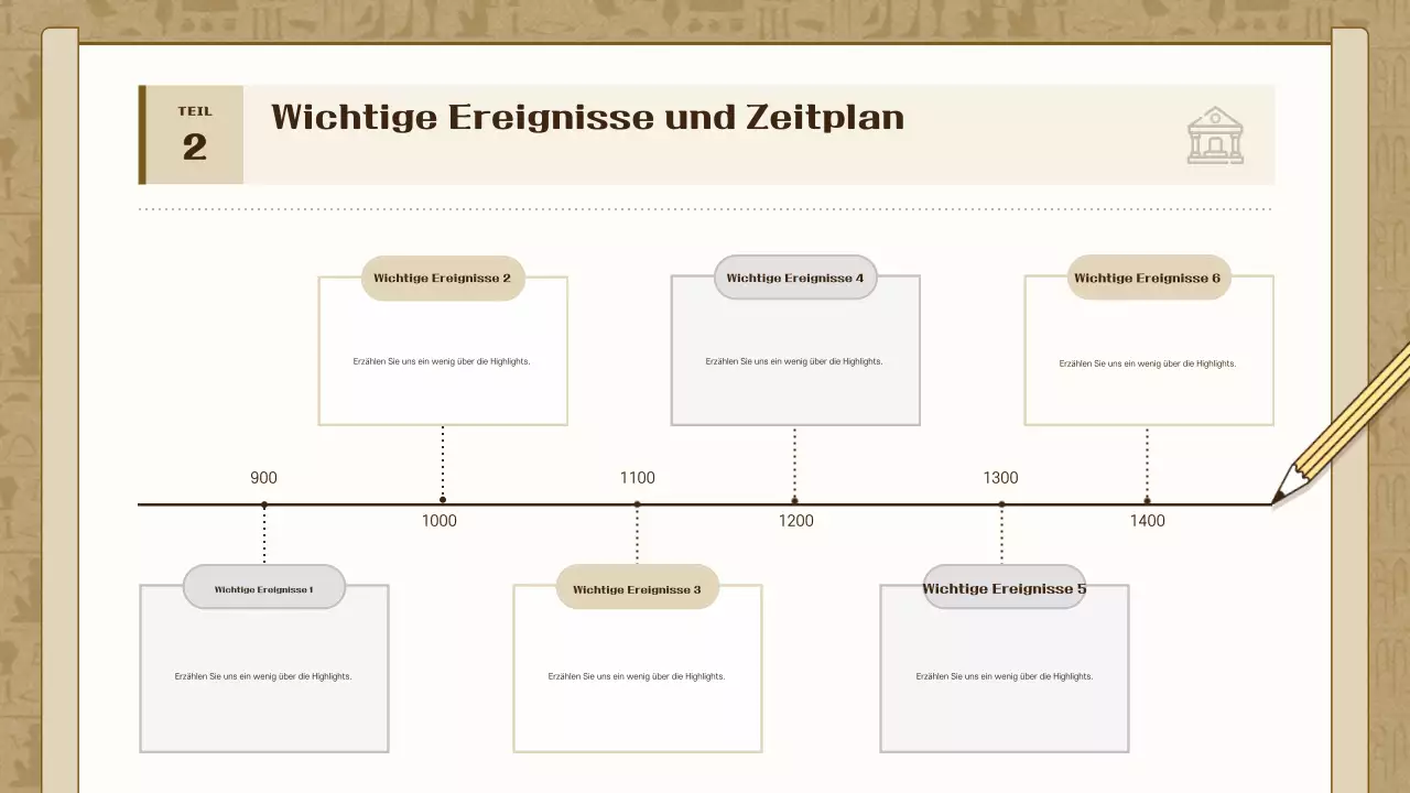 Brown Vintage Geschichtsausstellung