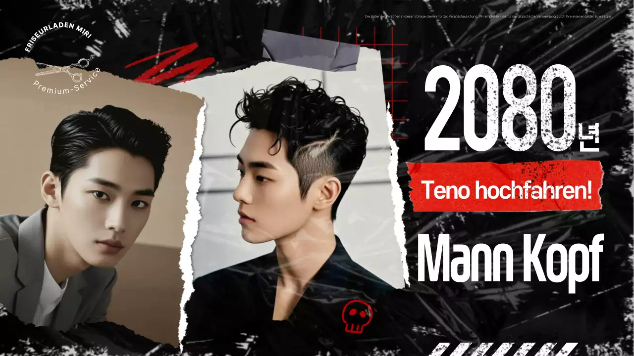 Werbung für moderne schwarze Frisuren