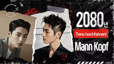 Werbung für moderne schwarze Frisuren