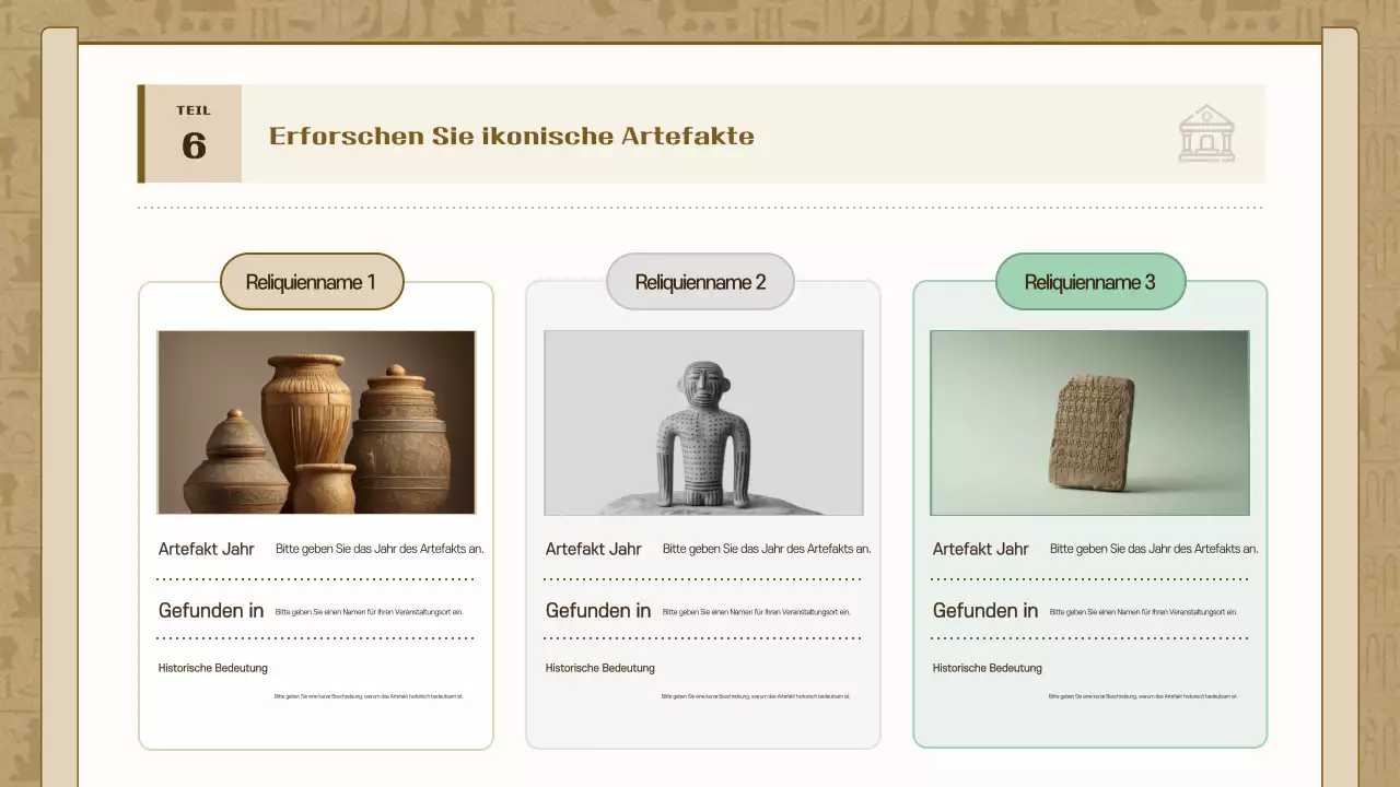 Brown Vintage Geschichtsausstellung